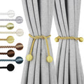 Curtain Tiebacks Outdoor Elegant Decorative Tie Backs Modern Rope Tiebacks for Drapes Window Curtain Holdbacks for Draperies (Gold, 4)