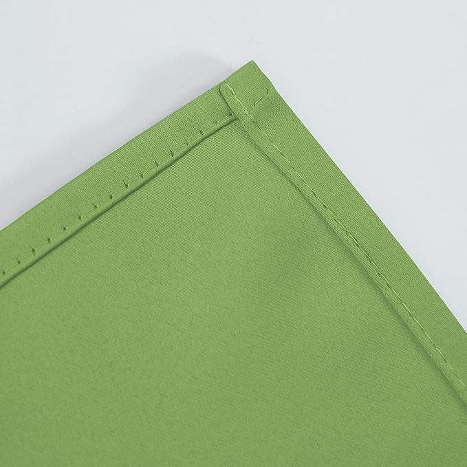 LEMOMO Light Green Bedroom Blackout Curtains for Living Room/42 x 63 Inch Long/Set of 2 Panels Thermal Insulated Fashion Boys Room Curtains