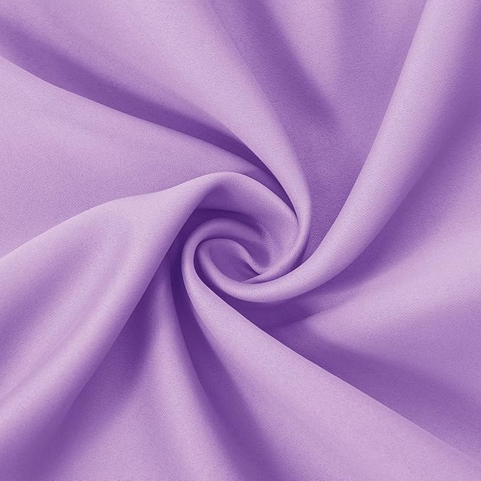 LEMOMO Blackout Curtains 52 x 95 inch/Lavender Curtains Set of 2 Panels/Thermal Insulated Room Darkening Bedroom Curtains