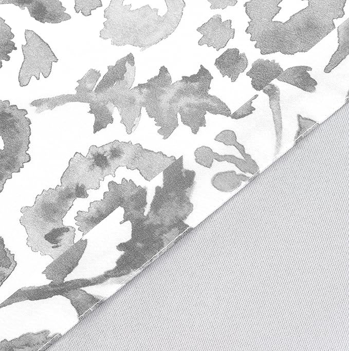 DriftAway Julia Lined Valance Double Layer Thermal Insulated Room Darkening Blackout Valances 3 Inch Rod Pocket Window Valance for Bathroom Living Room 52 Inch by 24 Inch Gray