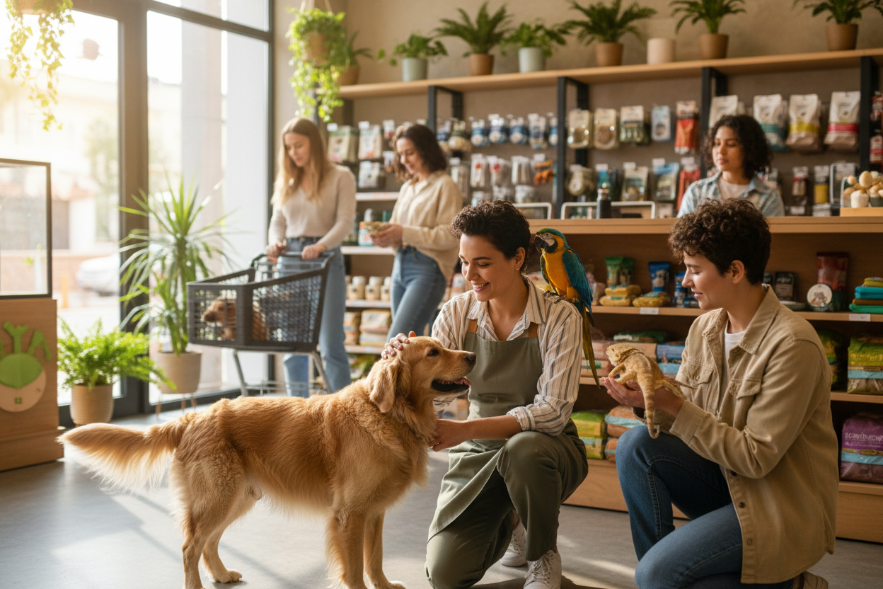 At PurePaws, we’re more than a pet shop—we’re a community of pet lovers dedicated to keeping your furry, feathered, and scaly friends happy, healthy, and thriving. Every product, service, and recommendation is carefully chosen to ensure your pet gets the best care possible. (make it real photo)